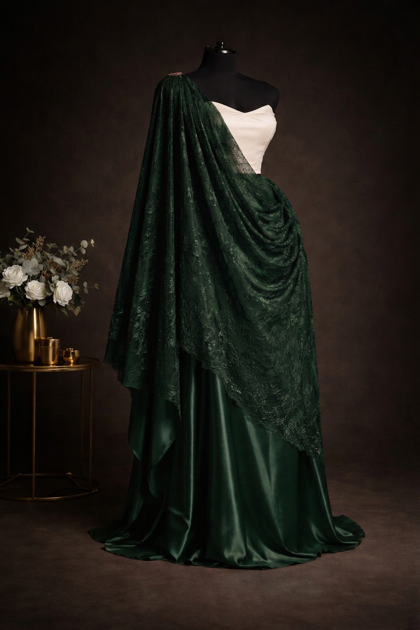 Inyange — Bridal & Maid of Honour — Dark Green