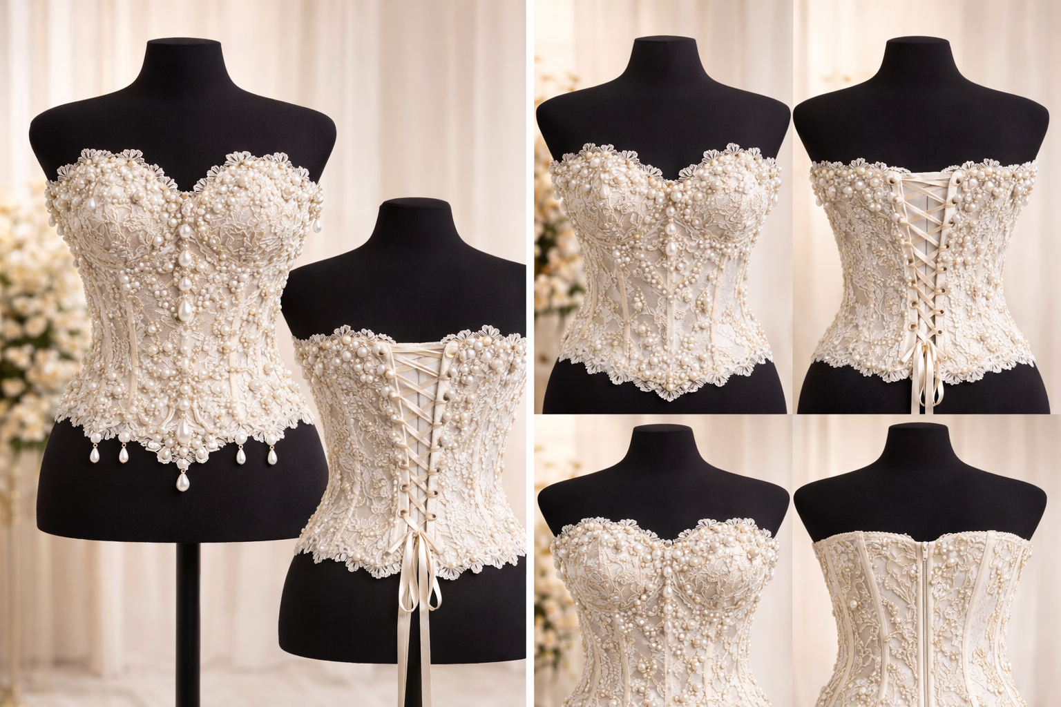 Inyange — Inner Top — Pearl Drop Bustier