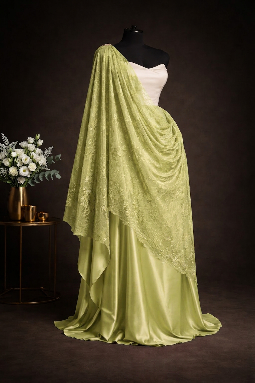 Inyange — Bridal & Maid of Honour — Light Yellow Green